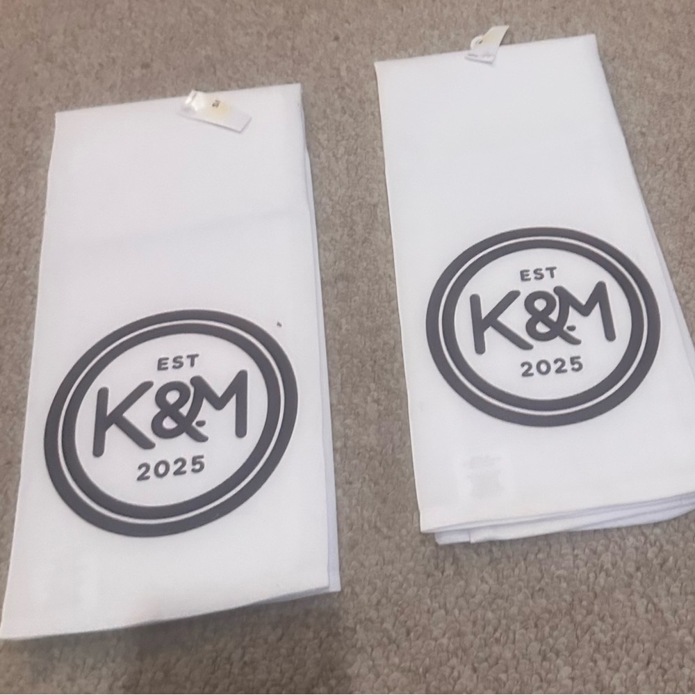 Monogram Kitchen Tea Towels - Picture 7 of 7